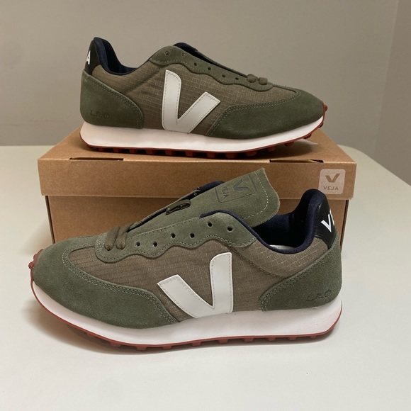 Veja Rio Branco Ripstop Sneaker in Khaki/Pearl sz 37EU/6US New in Box - Picture 3 of 8